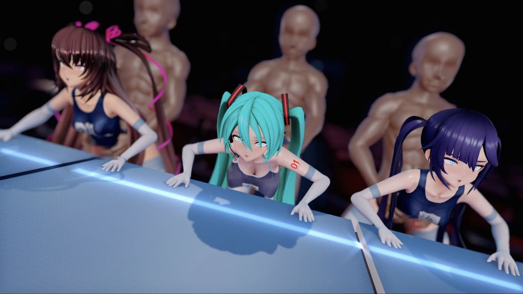 [skb Club (skb no chikara)] Three Horny Girls Doing Dynamic Hip Shaking! + An Ecchi Scene at the End!